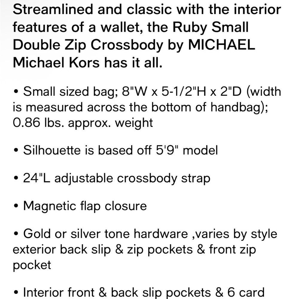 Ruby Small Double Zip Crossbody Michael Kors Pink… - image 8